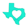 Texas Icon with a heart
